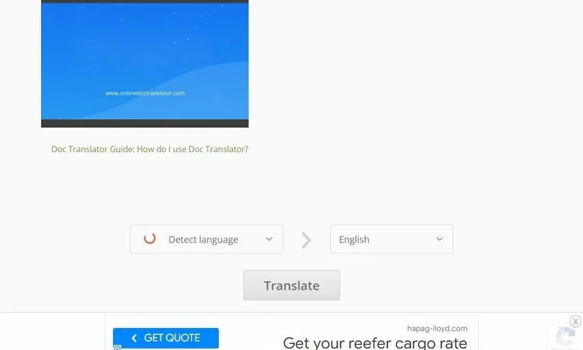 traducir pdf a español onlinedoctranslator