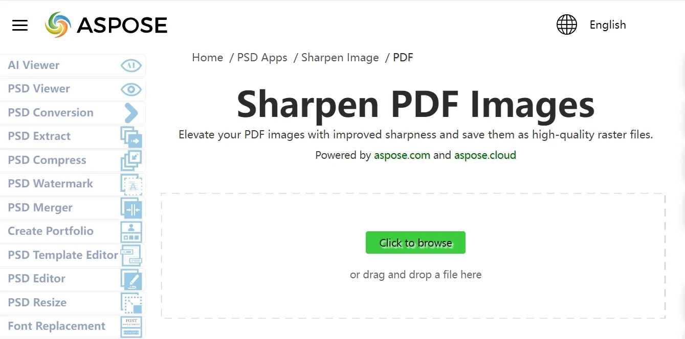 wyostrzyć pdf ASPOSE