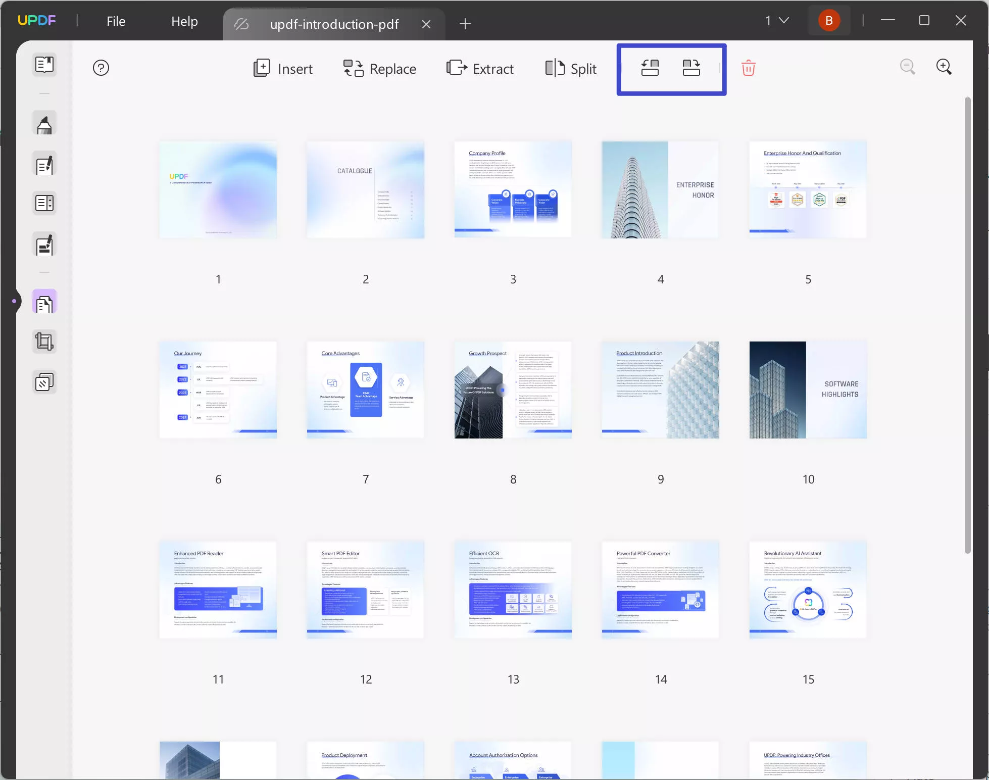 rotate pages