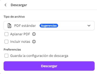 canva tipo de archivo